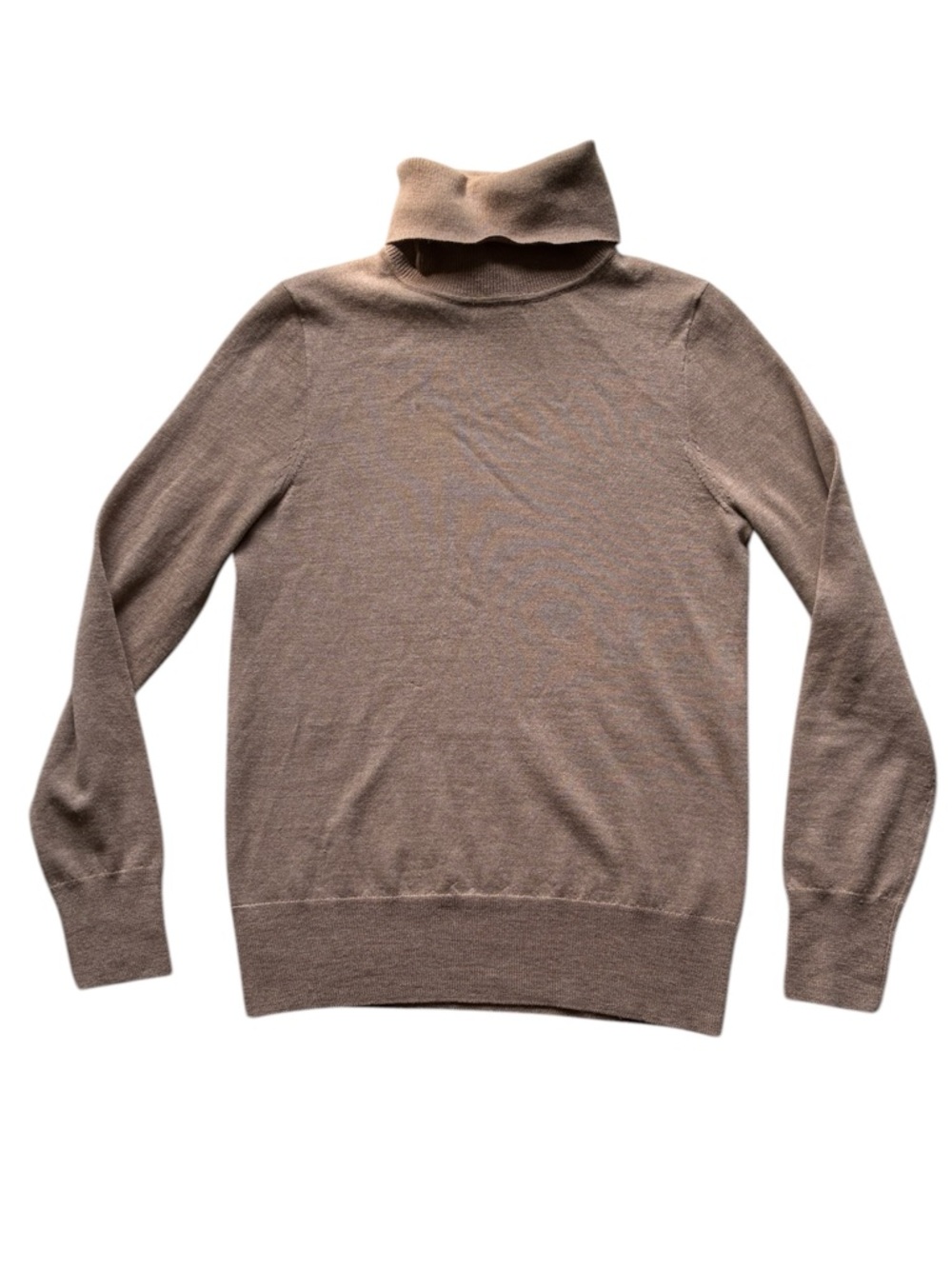 J. Crew Women's Camel 100% Merino Wool Turtleneck Sweater Size Small